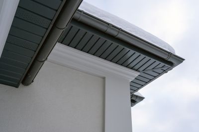 Gutter system on a residential home